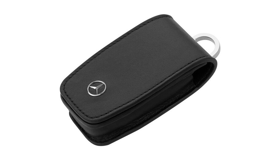 Ādas maciņš aizdedzes atslēgai (GEN 8) melns/sarkans